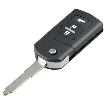 Bil Smart Fjernbetjening Nøgle 3 Knapper 80-Bit 63 Chip Bil Key Fob Passer til MAZDA 2 3 5 6 RX8 MX5 433Mhz