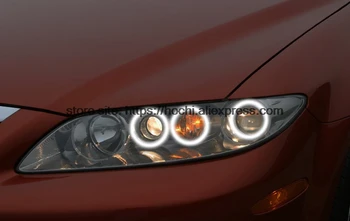 HochiTech HVID 6000K CCFL-Forlygter Angel-Halo Demon Eyes Kit angel eyes lys For Mazda6 Mazda Mazda 6 speed6 2002-2008