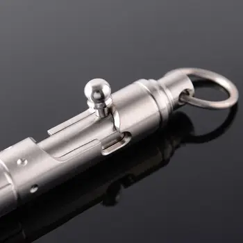 Praktiske Solid Titanium Legering Gel Blæk Pen Retro Bolt Action Skriftligt Værktøj Levering 63HD