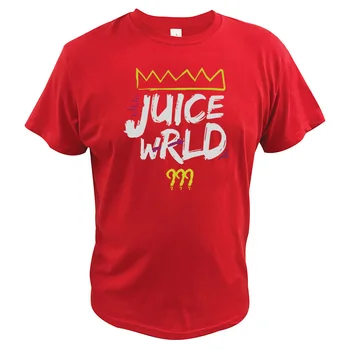 Juice Wrld 999 T-Shirt Hip Hop Sanger, Rapper Rocke Crown Tshirt EU-Størrelse i Bomuld, Åndbar Høj Kvalitet Toppe