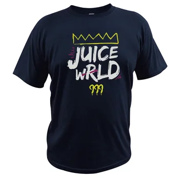 Juice Wrld 999 T-Shirt Hip Hop Sanger, Rapper Rocke Crown Tshirt EU-Størrelse i Bomuld, Åndbar Høj Kvalitet Toppe