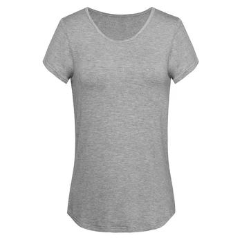 Dejlig-for evigt Sommeren Kvinder Solid Grå Farve Causl T-shirts, Cool Løs t-Shirts Toppe T016