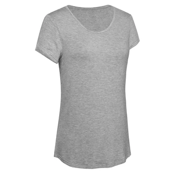 Dejlig-for evigt Sommeren Kvinder Solid Grå Farve Causl T-shirts, Cool Løs t-Shirts Toppe T016