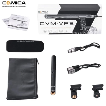 Comica CVM-VP2 supernyre Shotgun Mikrofon Kondensator XLR-Kamera, Mikrofon til Nikon Panasonic, Canon Kamera/Videokamera