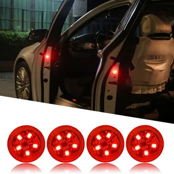 Universal LED Bil Åbning af Døren Sikkerhed Advarsel antikollisionslys Magnetisk Sensor Strobe Blinkende Alarm Lys Parkering Lampe