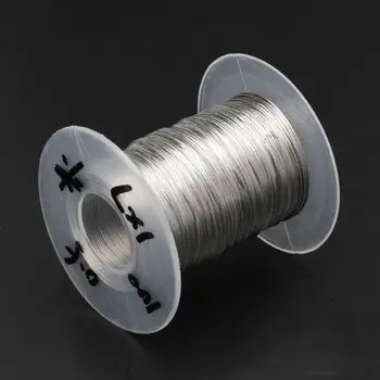 100m Rustfrit Stål Wire-Reb Bløde Fiskeri Løfte Kabel med 30stk Aluminium Tyller 0,3 mm/0,4 mm/0,5 mm
