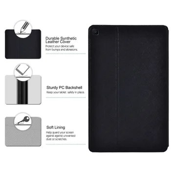For Samsung Galaxy Tab S6 Lite 10,4 Tommer P615/P610 Tablet Tilfælde Stå Etui + Gratis Stylus