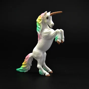 NewBiFo Oprindelige ægte eventyr mytiske dyr rainbow unicorn flyvende hest figur kids pædagogisk legetøj figur gave