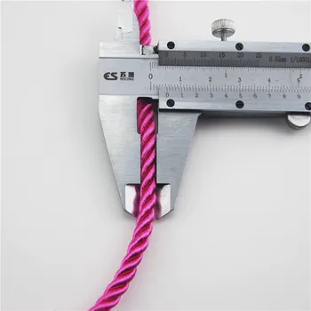 FASMILEY DIY Ledningen Smykker Resultater 5mm Flettet Reb Multi Solid Farve Snoet Tråd DIY Tilbehør String Supplys 100m DS220