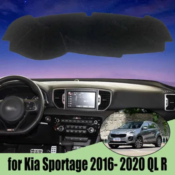 Bil Indre Dashboard Dækker Capet Kap for Kia Sportage 2016 - 2020 QL R Dashmat Parasol Pad Cover Dash Mat