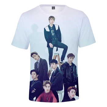 Kpop Bang Butik EXO Love Shot 3D Printede T-shirts Kvinder/Mænd Mode Sommer Kort Ærme t-shirts 2019 Hot Salg Casual t-Shirts