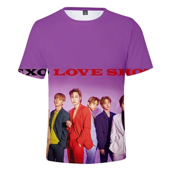 Kpop Bang Butik EXO Love Shot 3D Printede T-shirts Kvinder/Mænd Mode Sommer Kort Ærme t-shirts 2019 Hot Salg Casual t-Shirts
