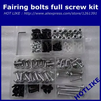 Fullset Fairing bolte, skrue-kit til KAWASAKI NINJA ZX-6R 2005 2006 ZX-6R 05 06 636 Fairing bolt skrue kits