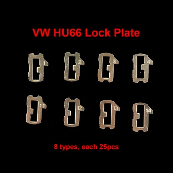 CHKJ Bil Lås Reed HU66 Plade For AUDI-VW-Volkswagen Plade NR 1.2.3.4,11.12.13.14 Hver 25pcs For VW Låse Reparation Kits 200pcs/masse