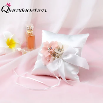 Qianxiaozhen Blomst Vielsesring Pude Ring Indehaveren Engagement Bryllup Dekoration, Event & Part Forsyninger