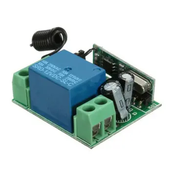 Simpel DC 12V Enkelt Kanal Relæ-Modul RF Wireless Switch Modtager + Fjernbetjeningen gør det selv Kit