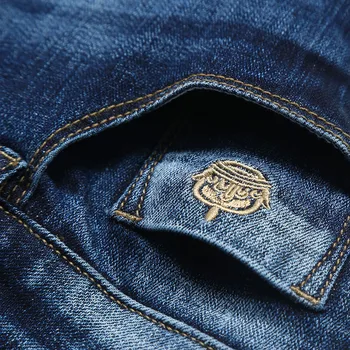 Størrelsen 28-46 Stor Størrelse Casual Brand Herre Stretch Jeans Straight Foråret Efteråret Klassiske Business Jeans til Manden, Bukser, Jeans Denim