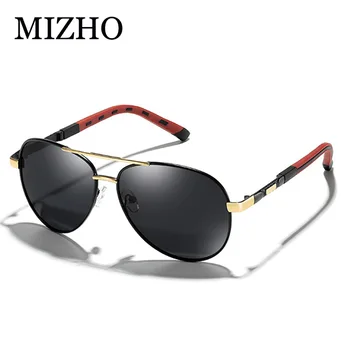 MIZHO 2020 Mærke Visuel rejse Brug Pilot Solbriller Mænd Polariseret Kendte IP-Vakuum Belægning UV400 Polaroid Briller Metal