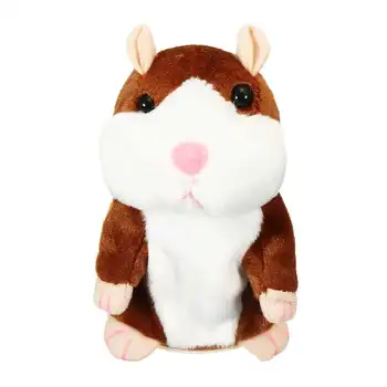 Dejlig Taler Hamster Lydoptagelse Gentag Legetøj Sove Pude Pude Med Fyld Gave Dukke Tilfældige Farver Plys Legetøj Dyr