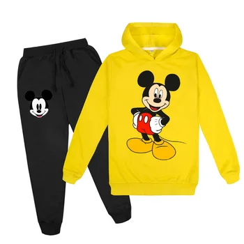 Disney Fashion Mickey Mouse Børn Children ' s Sweatshirt Stor Dreng, Drenge og Piger Hoodie + Bukser Sæt