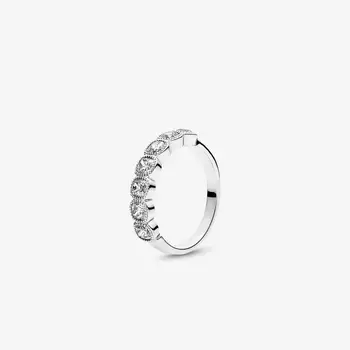925 Sterling Sølv Ringe for Kvinder Klare CZ Dragende Pude bryllupsfest Ring Mode Smykker Gave Bijoux