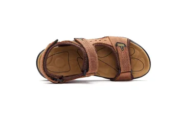 2019 Nye komfortable mænds sandaler om sommeren mænds læder sandaler høj kvalitet stranden sko til mænd casual sko håndlavede sandaler mænd