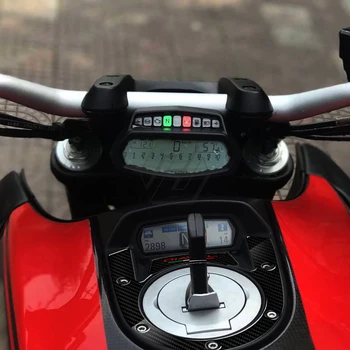 3D Motorcykel Tank Pad Beskyttelse tankdæksel Kompatibel Tilfældet for Ducati Diavel Modeller Carbon-look