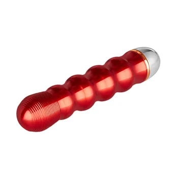 20 Speed Metallisk AV Stick Gevind Vibrator til G-punktet, Klitoris Stimulator Dildo Vibrator Sex Toy Vandtæt Rød