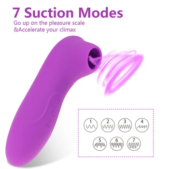 Brystvorte Suger Oral Sex Legetøj til Kvinder Stimulere Klitoris Sucker Vibrator Bryst Massageapparat Tungen Slikke Vibratorer Erotisk Voksne