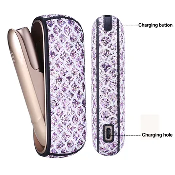 3 Colors Bling Bag Holder Side Case for Iqos 3.0 Leather Pouch Case Accessories for Iqos 3 Cover