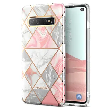 Jeg-BLASON For Samsung S10 Tilfælde 6.1 tommer Cosmo Lite Stilfulde Premium Hybrid Slank Kofanger Marmor bagcoveret med Kamera Beskyttelse