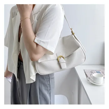 Mode skulder tasker til kvinder underarm taske armhulen pose med stor kapacitet vintage tasker for kontor dame tote tasker