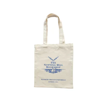 1999 Kvinder Lærred Skuldertaske Notting Hill Boghandel Kærlighedshistorie Kvindelige Bomuld Klud Håndtaske Casual Tote Enkel Øko-Shopping Bags