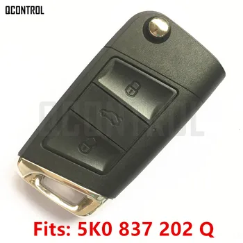 QCONTROL Opgraderet Bil Fjernbetjening Nøgle til VW/VOLKSWAGEN Auto Beetle/Caddy/Eos/Golf/Jetta/Polo/Scirocco/Tiguan/Touran/Op 434MHz