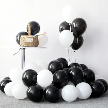 123pcs Marmor Balloner Guirlande-Kit Chrome Splint Sort Hvid Ballon Arch Fødselsdag, Bryllup, Baby Shower Hollywood Party Indretning