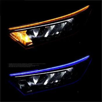 Kørelys Sæt Baldakin LED Bicolor blinklyset Til Toyota RAV4 RAV-4 2019 2020 2021 Blå Gul Whtie Dekoration
