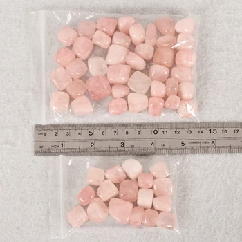 100g rosakvarts væltede sten Uregelmæssige polering naturlige rock mineralske perle til Chakra Healing home tilbehør til udsmykning