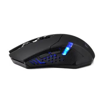 ET X-08 2000DPI Justerbar 7Button 2,4 G Wireless Gaming Mouse Professionelle Trådløse Gaming Mus til Gamer Mute-LED Mus til PC