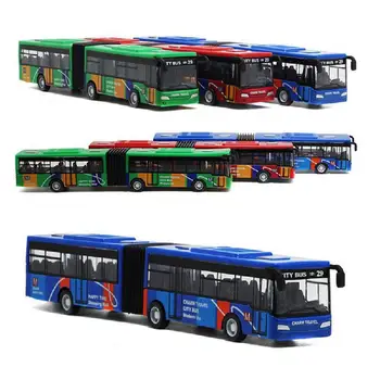 1 Sæt Flerfarvet Indendørs Samling Legering Bus Toy Bus Model Interessant, Bruser Legering Bil Legetøj Lomme Dekoration Dyrke Interesse