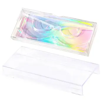 10stk Holografiske Laser Eyelash Box Emballage Med Skuffe Plast Eyelash Opbevaring Sag Kassen til 25mm lange Øjenvipper