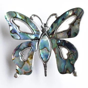 2020 Mode abaloneskal sommerfugl form halskæde, broche vedhæng til smykker udsøgt gave 3pcs/masse engros-gratis fragt