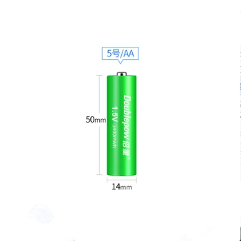 6STK Nye 1.5 v 3400mWh AA genopladelige batteri USB-AA genopladelige lithium-batteri med Micro USB-kabel for hurtig opladning