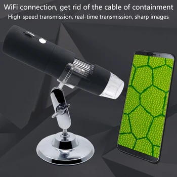 Nyeste bærbare 3 farver 1080P WIFI Digital 1000x Mikroskop, Lup Kamera for Android, ios, iPhone, iPad Biologiske PCB reparation