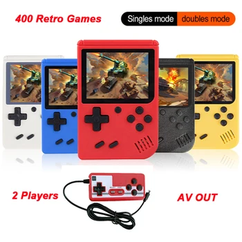 Bærbare Håndholdte spillekonsol Indbygget 400 Spil 2 Player TV-Tilslutning 8-Bit Gameboy Retro Spil-Konsol for Barnet Gave