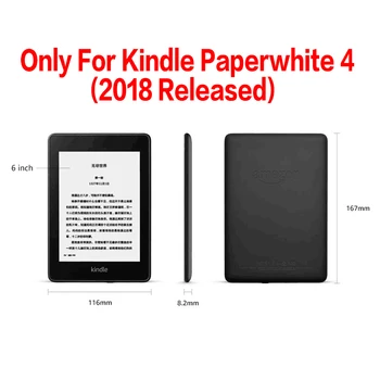 Sag til Amazon Kindle Paperwhite 4 2018 10-Gen 6tommer E-reader Slim cover tilfældet for Kindle Paperwhite 10-Gen tilfælde capa