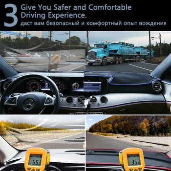 Dashboard Dækker Beskyttende pude til Mitsubishi Lancer 2008~2016 Ralliart EVO X Galant Fortis EX Tilbehør Dash Board Parasol