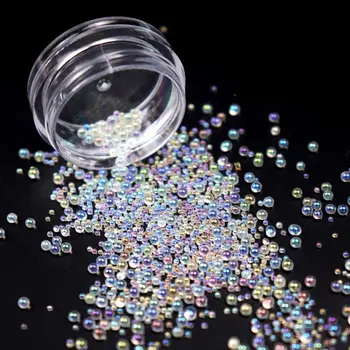 12 Kasse Blandet Mini Bubble Ball Perler, 1-3mm Små Perler Epoxy Skimmel Smykker Fyldning