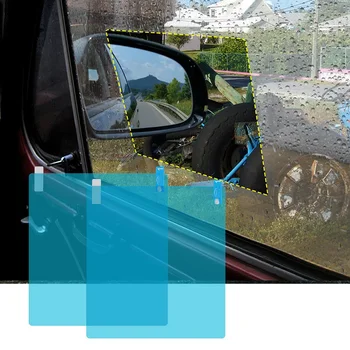 For bil decals 2stk Vandtæt, ridsefast beskyttende bånd til bil bakspejl windows 200*175 mm Mærkat tilbehør