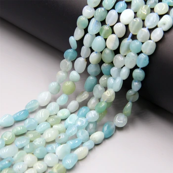 Oval Blandet Kvarts Rutilated Naturlige Perle Sten Perler Tilfældig Form Crystal Løs Perler til Smykker at Gøre Tilbehør DIY-15