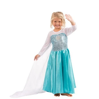 2020 Sommeren Anna Elsa Kjole Snow Queen lille Barn Princess Fødselsdag Kjole med Fairy Tail Jul Halloween Askepot Kostume